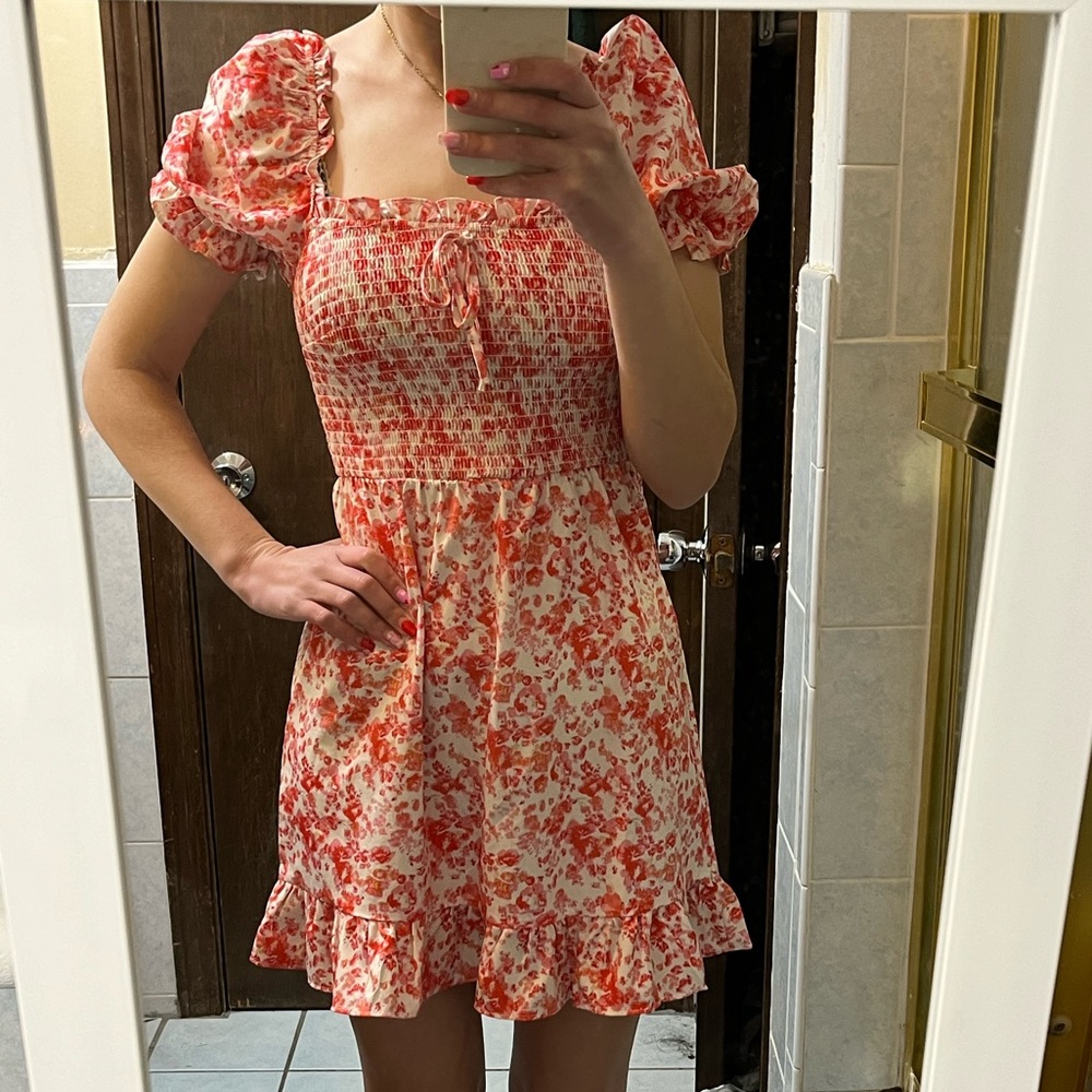 SHEIN Pink Floral Dress Size XS